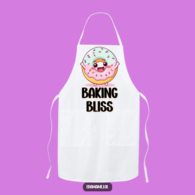 Funny Delighted Donut Chef Apron: Hilarious Kitchen Companion for Sweet Creations