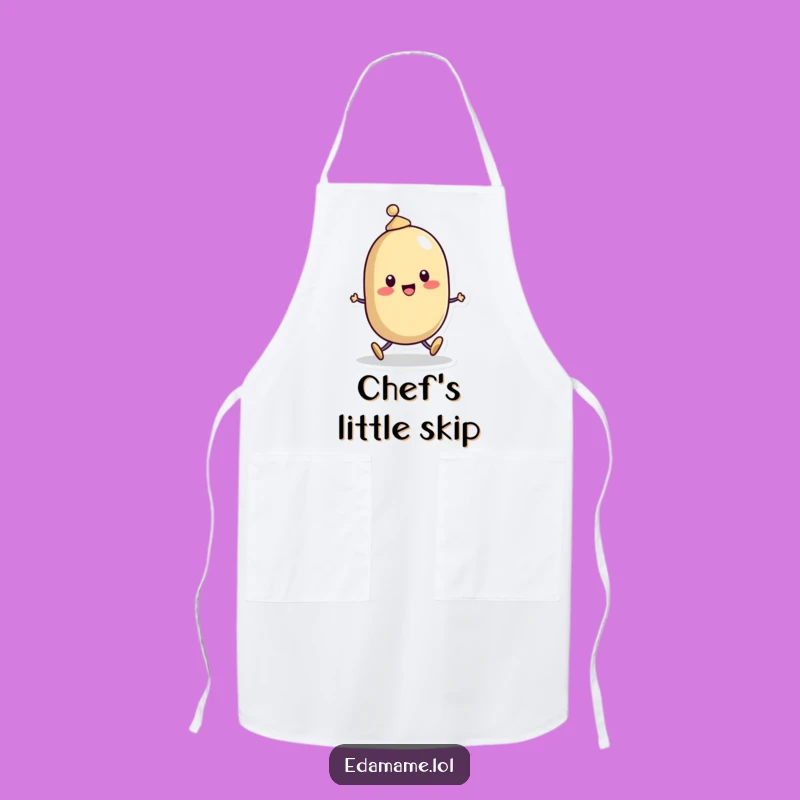 Funny Bean Character Hat Apron: Cook with Cheerful Skipping!
