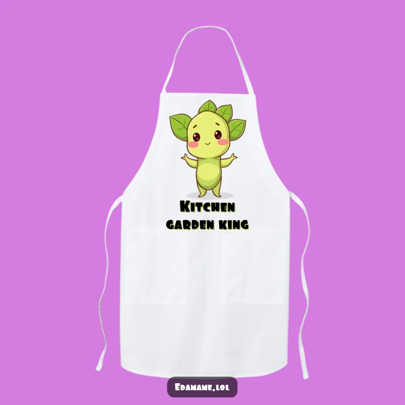 Funny Edamame Apron: Proud Pose Chef, a Hilarious Funny Gift