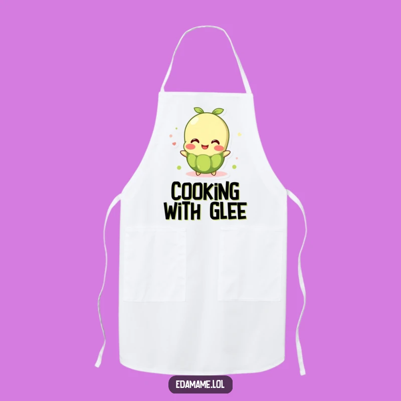 Funny Edamame Bean Apron: Cook with Cheer - Overflowing Joy for Festive Kitchen Gift
