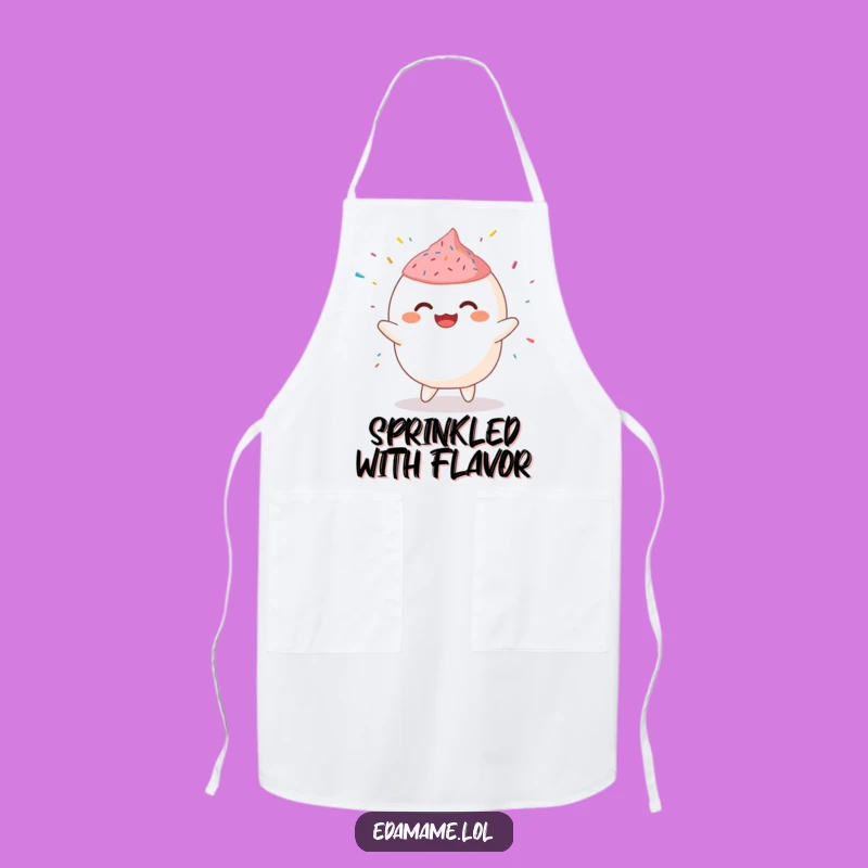Funny Giggling Mochi Jig Apron: Bake Up Smiles in the Kitchen