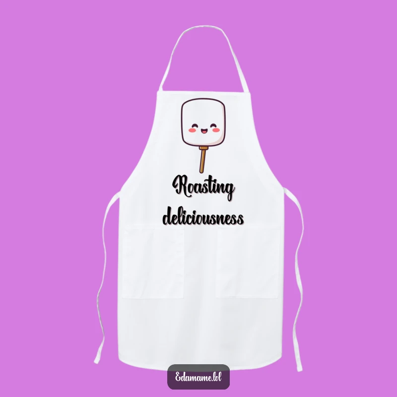 Funny Marshmallow Apron, Campfire Cooking Fun, Unique Funny Gift