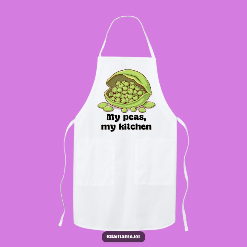 Funny Protective Edamame Pod Apron - Kitchen Guard Duty Humor