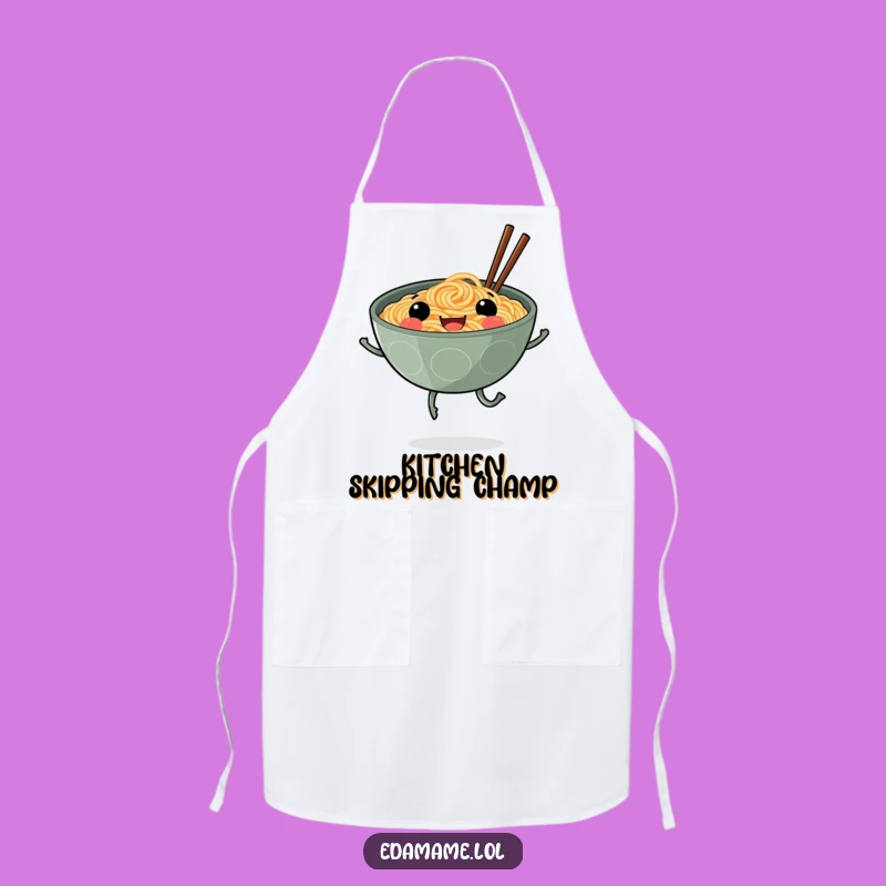 Funny Smiling Ramen Legs Apron Cook with Joy and Noodle Spirit