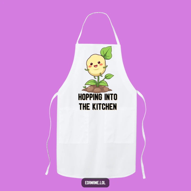 Funny Pod Hopping Apron - Garden Humor for Cooks - Best Funny Gift for Gardeners