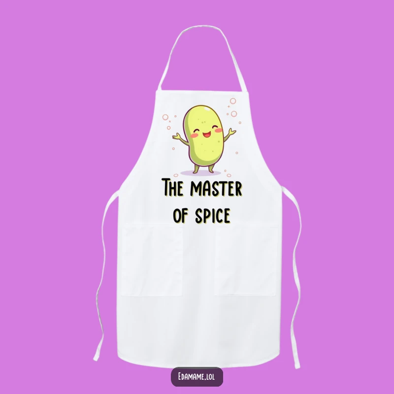 Funny Edamame Salt Juggling Apron: Cook with a Pinch of Humor
