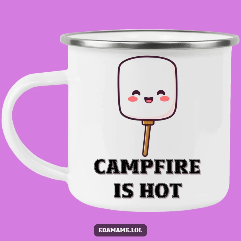 Funny Marshmallow Camping Mug, Outdoor Treat Holder, Hilarious Funny Gift