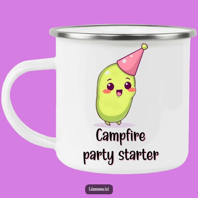 Funny Edamame Party Camping Mug - Outdoor Festive Bean Cup Gift