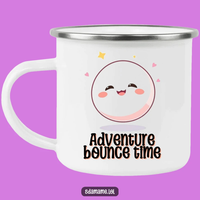 Funny Giggling Mochi Ball Camping Mug: Enjoy Hot Drinks with Joyful Bounces