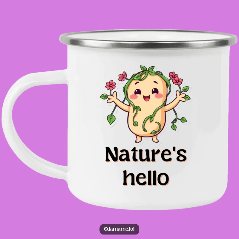 Funny Vine Arms Bean Camping Mug: Adventure With A Wave!