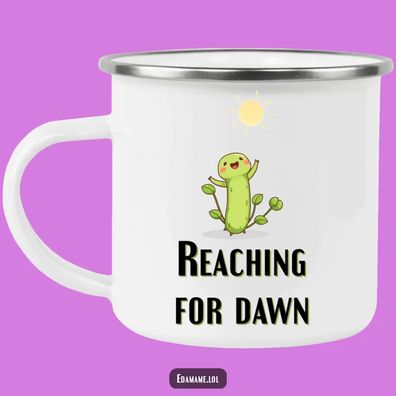 Funny Edamame Shoot Camping Mug: Sunny Sips on Your Adventures