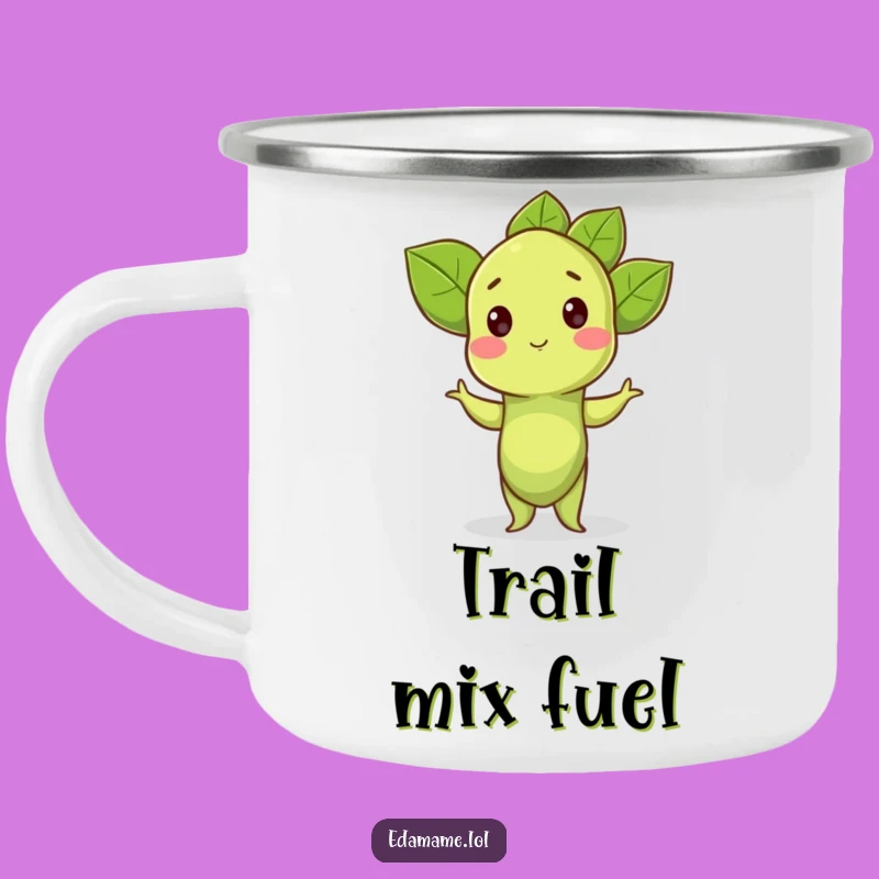 Funny Edamame Camping Mug: Proud Pose Adventure, a Durable Funny Gift