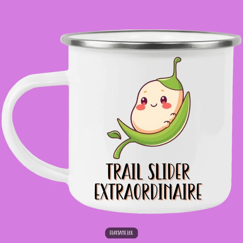 Funny Bean Pod Sliding Camping Mug - Hilarious Outdoor Smooth Ride!