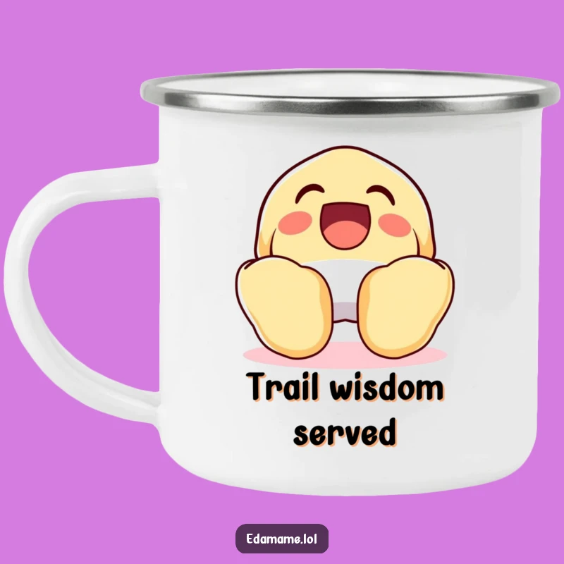 Funny Laughing Fortune Cookie Camping Mug: Outdoor Wisdom and Humor, Perfect Funny Gift!