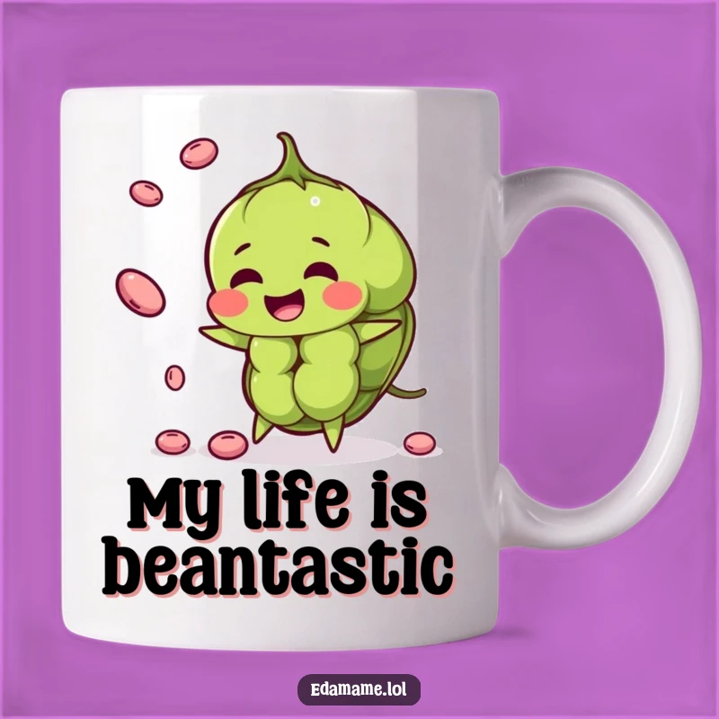 Funny Edamame Juggler Boba Mug - Hilarious Healthy Foodie Gift for Veggie Lovers