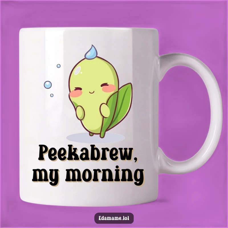 Funny Shy Edamame Mug: A Blushing, Adorable Gift for Gentle Souls