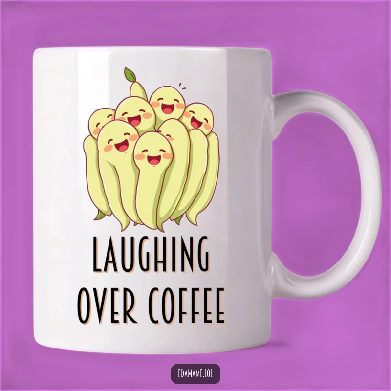 Funny Edamame Laugh Mug: Share Joyful Moments Over Coffee