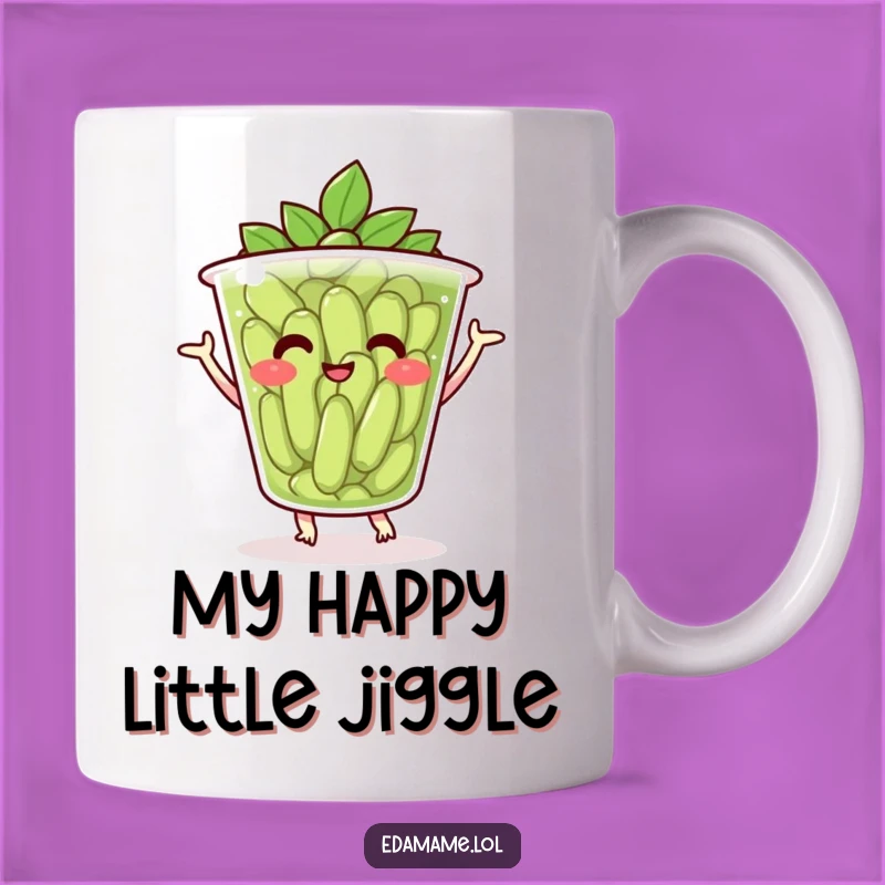 Funny Edamame Dance Mug - Cheerful Bean Cup Perfect Gift