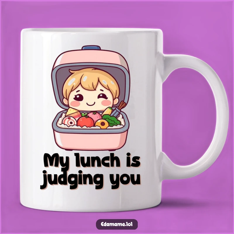 Funny Bento Box Buddy Mug: A Joyful Mealtime Companion, Perfect Funny Gift!