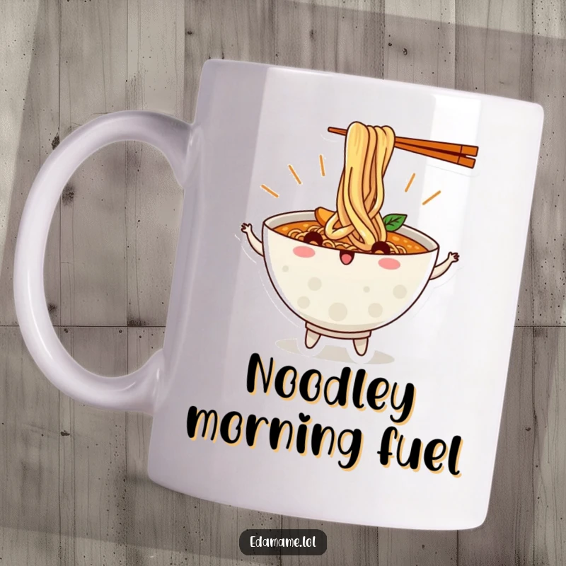 Funny Ramen Bowl Mug with Wiggly Dancing Noodles, Bringing Joy and Laughter to Your Kitchen