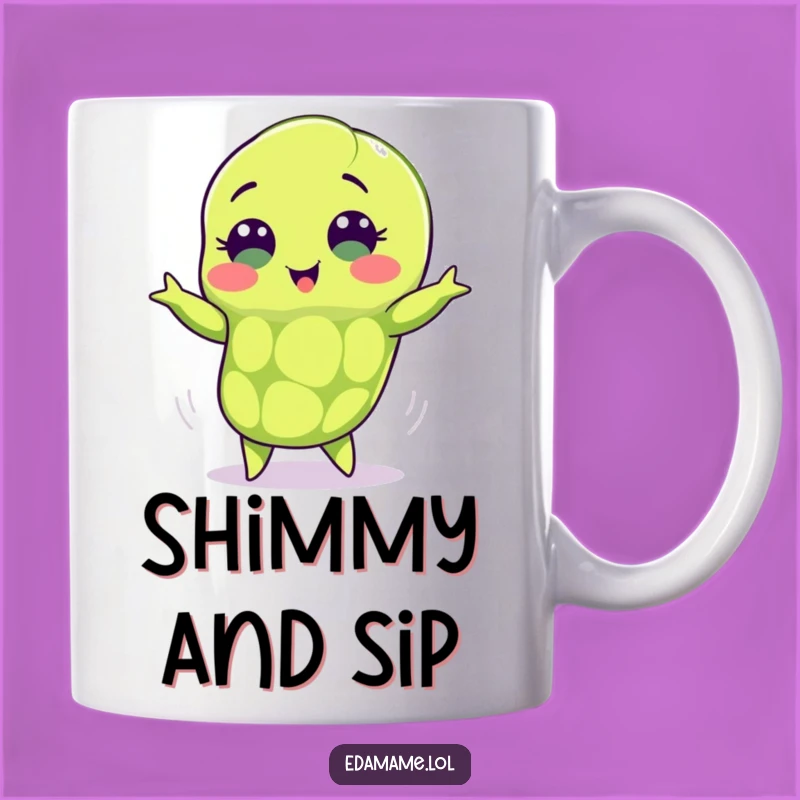 Funny Shimmying Edamame Mug: A Joyful Gift for Dancing Bean Lovers