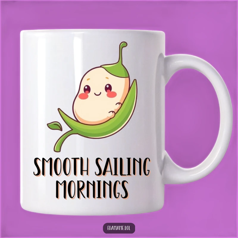 Funny Bean Pod Sliding Mug - Hilarious Smooth Ride Gift for Joyful Mornings!