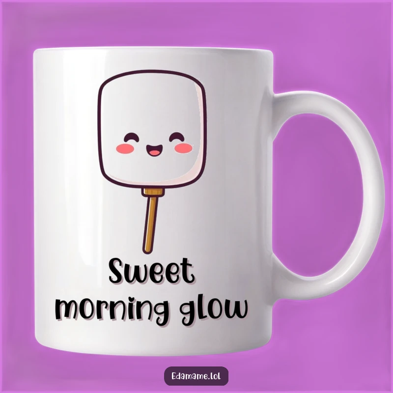 Funny Marshmallow Mug, Campfire Fun Humor, Sweet Funny Gift
