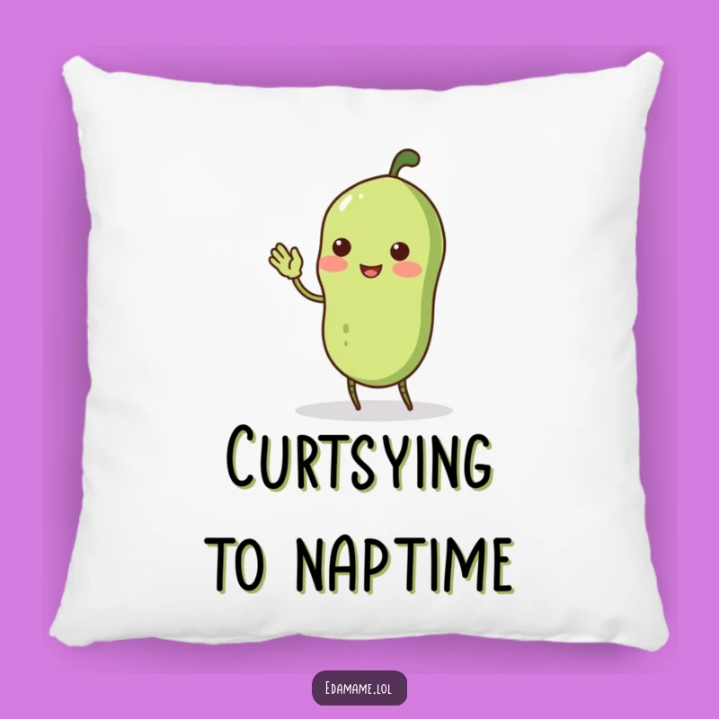 Funny Edamame Pod Curtsey Pillow: Soft, Quirky, and Hilarious Gift