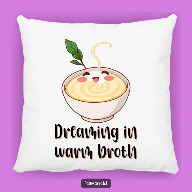 Soft Funny Dashi Broth Pillow: Cuddle Up with Swirling Comfort, Perfect Funny Gift!