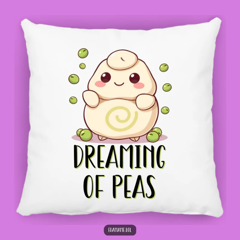 Funny Happy Dumpling Juggling Peas Pillow Cuddle Up with Playful Comfort