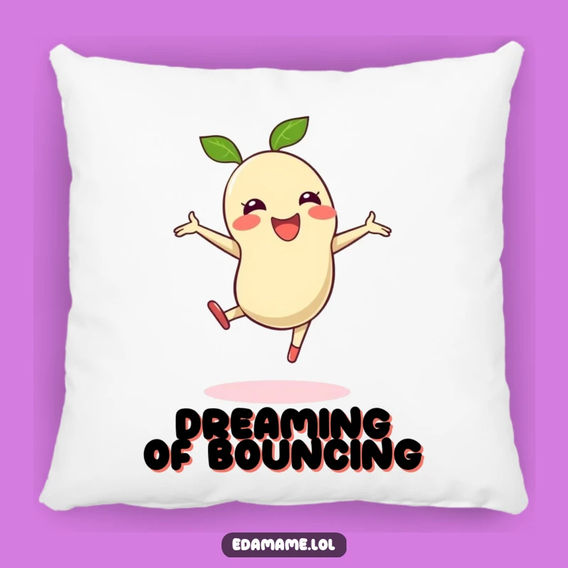 Funny Cartwheeling Edamame Bean Pillow - Cushy Comfort and Fun
