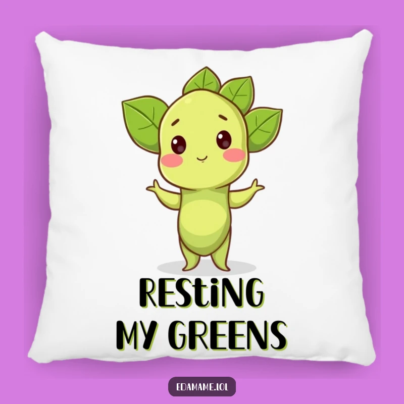 Funny Edamame Pillow: Proud Pose Comfort, a Soft and Funny Gift