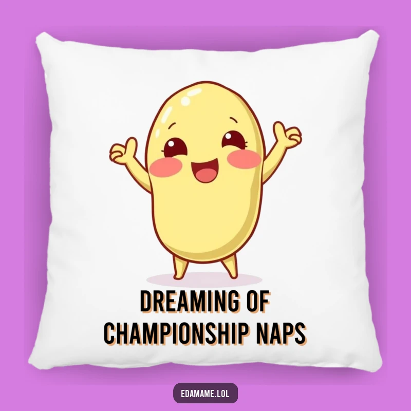 Funny Edamame Victory Dance Pillow: Cozy Up with Celebratory Comfort