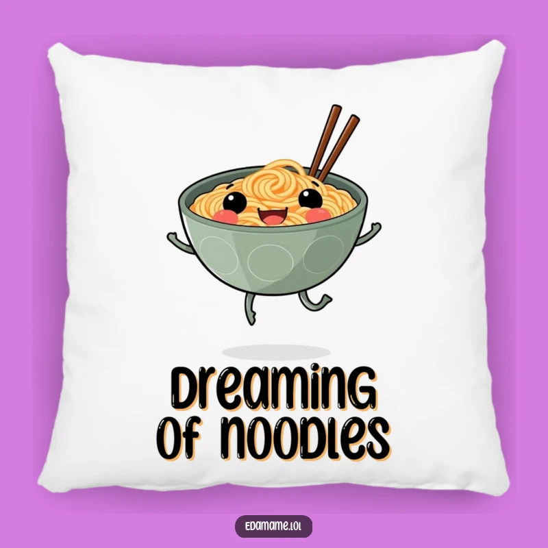 Funny Smiling Ramen Legs Pillow Cuddle Up with Noodle Happiness