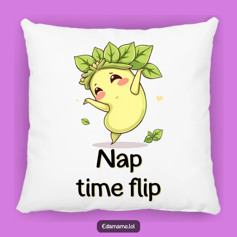 Cozy Funny Edamame Somersault Pillow: Cuddle Up with Comedic Charm!