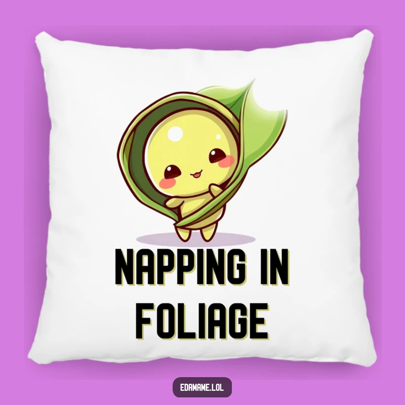 Funny Edamame Pod Pillow: Snuggle with Playfulness - Leaf Peeker for Cozy Comfort Gift