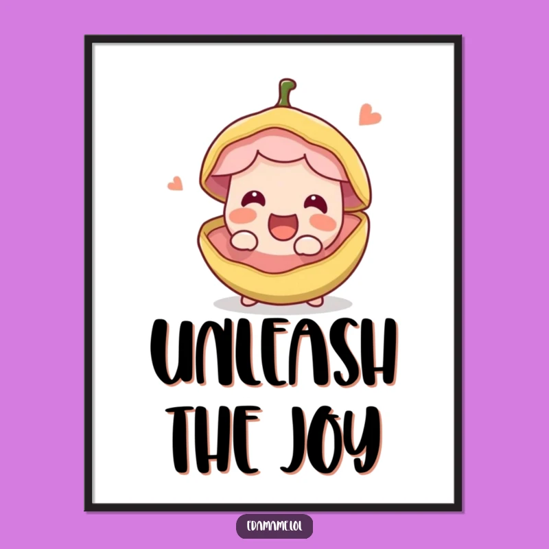 Funny Bean Pod Digital Art: Instant Download of Edible Excitement