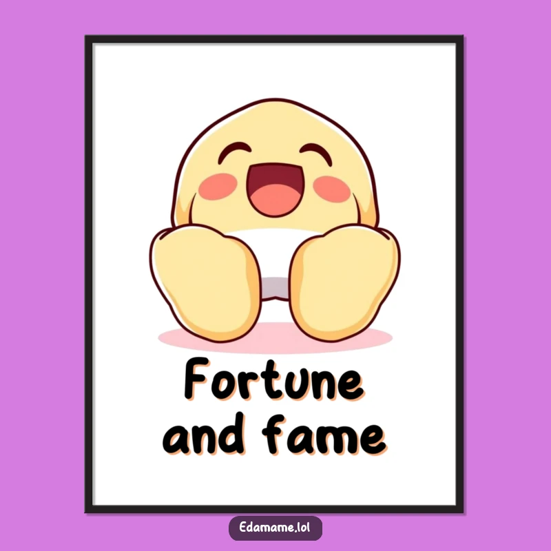 Funny Laughing Fortune Cookie Digital Art: Open for Joyful Decor, Instant Funny Gift!