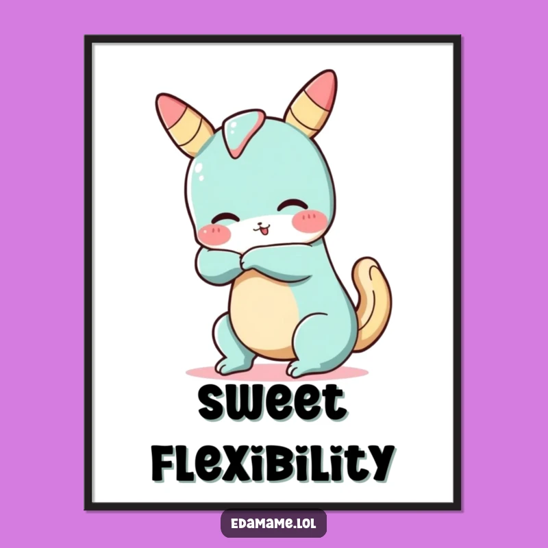 Funny Churro Yoga Digital Art: Instant Flexible Decor for Your Space