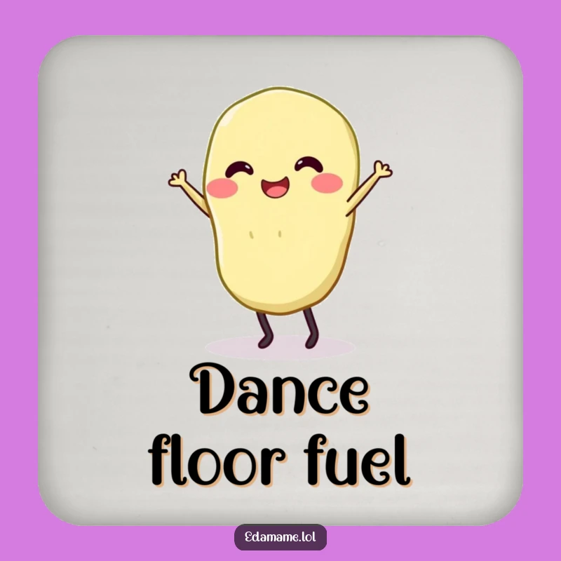 Funny Dancing Edamame Coaster - Protect Surfaces with Style