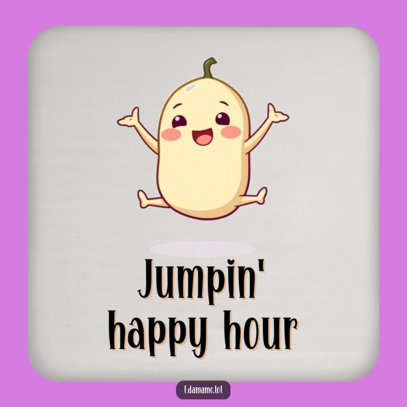 Funny Edamame Jump Coaster - Protect Surfaces with Healthy Fun Gift!
