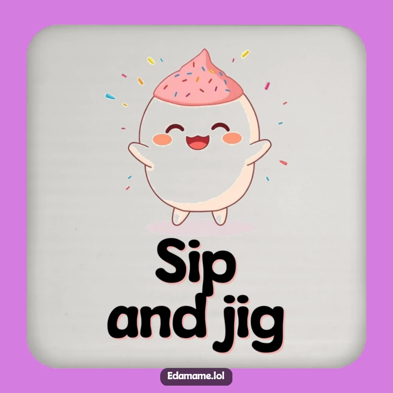 Funny Giggling Mochi Jig Coaster: Sweet Protection for Your Surfaces