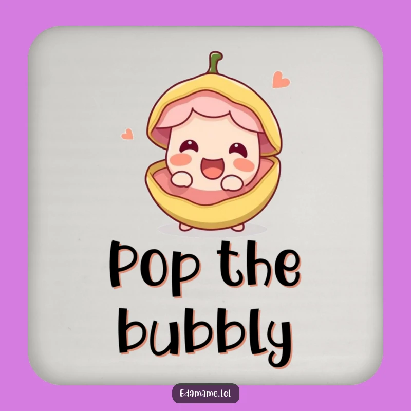 Funny Bean Pod Coaster: Protect Your Surfaces with Edible Charm