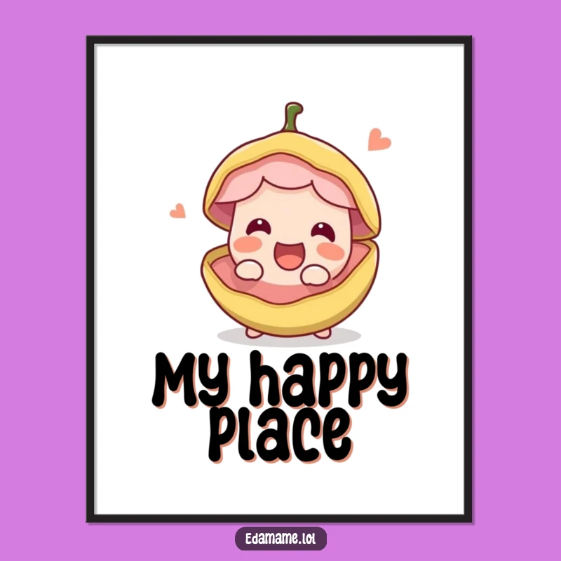 Funny Bean Pod Poster: Brighten Your Walls with Edible Art