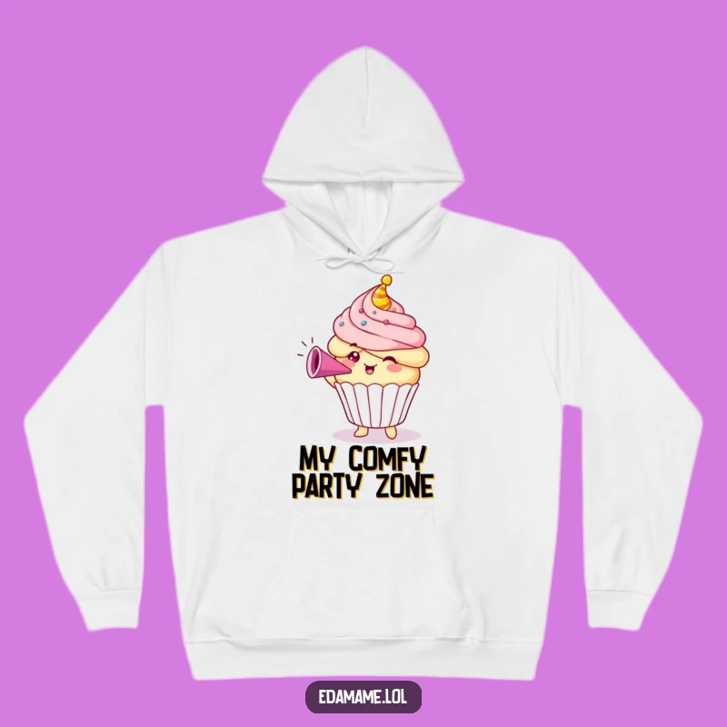 Cozy Funny Cupcake Party Horn Hoodie: Stay Warm and Laugh Out Loud in Style