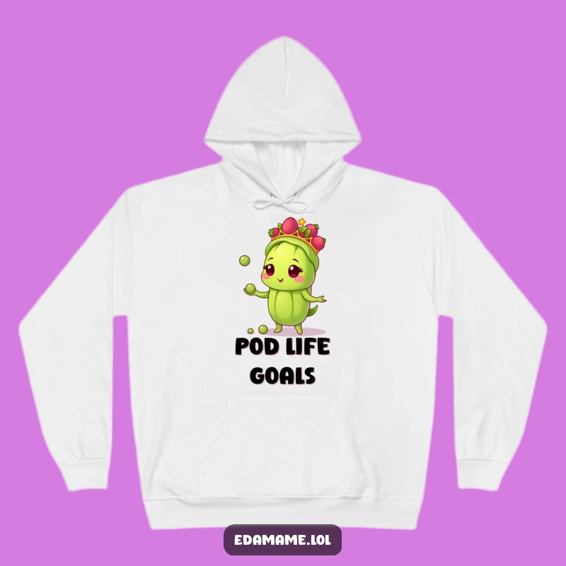 Cozy Funny Edamame Juggler Hoodie: Warmth and Whimsical Talent!