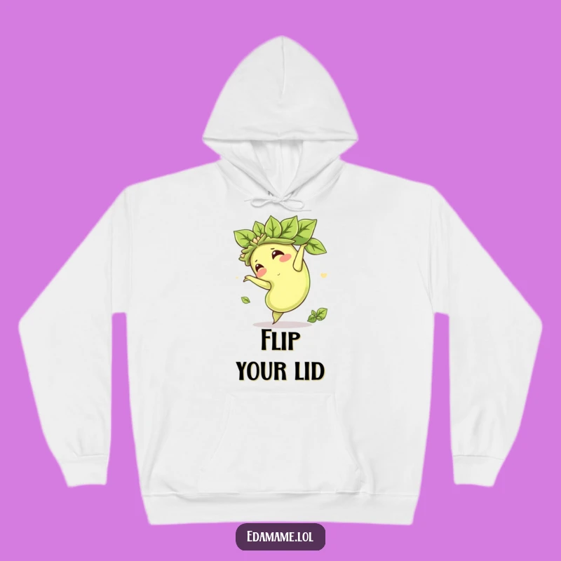 Cozy Funny Edamame Somersault Hoodie: Warmth Meets Whimsical Fun!