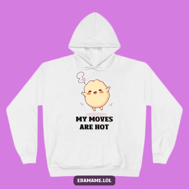 Cozy Funny Gyoza Cartwheel Hoodie - Warm & Playful Dumpling Gift