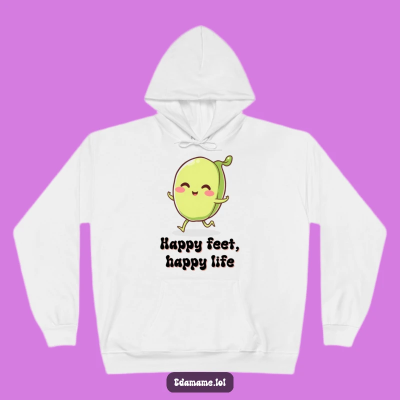 Cozy Funny Edamame Pod Hoodie: Warm and Happy, Perfect Funny Gift