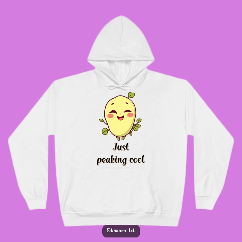 Funny Winking Edamame Hoodie - Cozy and Hilarious Winter Wear